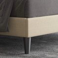 thumbnail image 4 of Extra large bed frame, soft padded platform bed, with adjustable headboard, button plush, wooden support, easy to assemble, bed My Lux Decor Round, 4 of 7