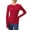 Red, variant on Yigetop Womens Thermal Underwear Womens Long Sleeve Undershirts Tops Round Neck Slim Fit Baselayer Soft Thermal Underwear Light Tight Long Sleeve Shirts for Women Black L
