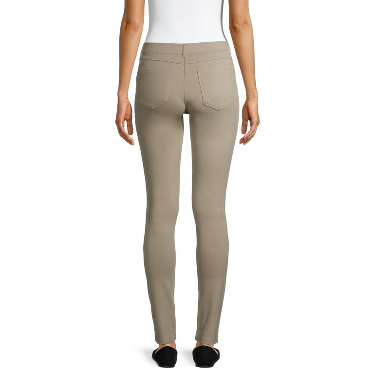 Khaki jeggings clearance walmart