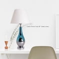 thumbnail image 5 of Tulip 28 in. Blue Chrome Ombre Indoor Table Lamp with Shade, Set of 2, 5 of 6
