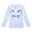 White, variant on KAOOCXU Toddler Boys Girls T-Shirt Long Sleeve Cartoon Cat Prints Tops Relaxed Fit Cozy Tee Clothes