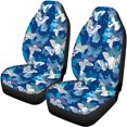 thumbnail image 5 of Pzuqiu Butterfly Pattern Design Car Seat Covers Fashion Car Seat Cover Full Set Auto Accessories Stretchy Breathable Fit for Trucks SUV, 5 of 10