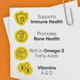 thumbnail image 5 of Emulsion De Escocia Orange Flavor, Cod Liver Oil Liquid, Omega-3, Vitamins A D E B1, Immune & Bone Support, 6.5 fl oz, 5 of 5