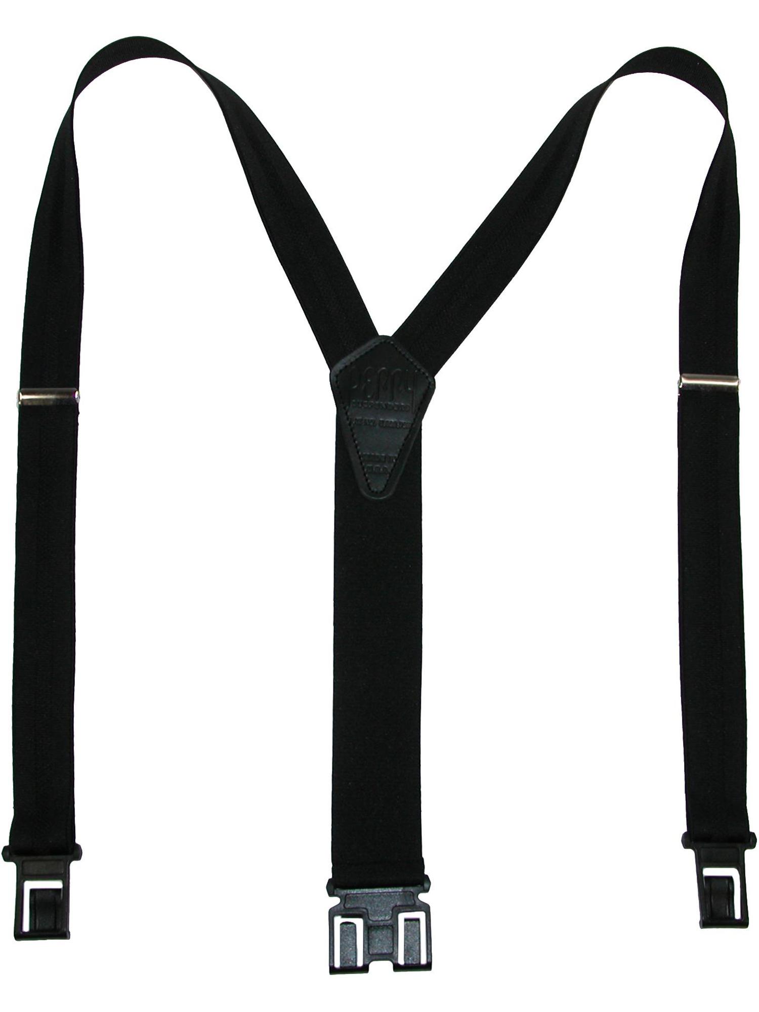 Perry Suspenders Men's Elastic Hook End Striped Dress Suspenders