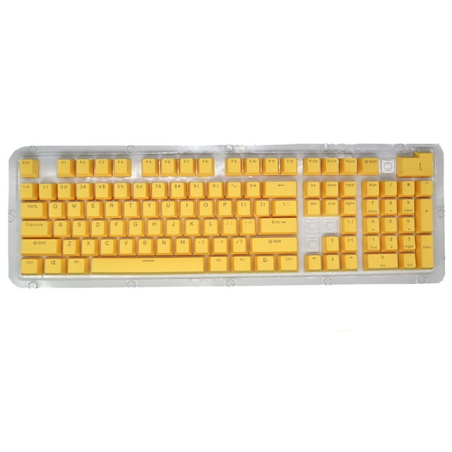Clavier de Jeu Mécanique, Clavier Mécanique de Jeu Cap 104 Touches Rétroéclairé Coloré Remplacement de Touches de Jeu Clavier Mécanique Clavier de Touches de Jeu, Capuchons de Touches de Clavier Mécanique