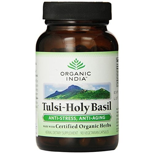 Organic India Tulsi Holy Basil Supplement Made With Certified Organic Herbs Walmart Com Walmart Com