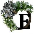 thumbnail image 6 of Msgweeeg Front Door Wreath Spring 26 Letters Decorative Wreath Door Hanging Home Decor Letters with Bow Knot Pendant Rattan Ring Wall Decoration Window Decoration Pendant, 6 of 9