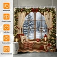 thumbnail image 3 of Tchckioa Shower Curtain,Snow Window Privacy Protection Hooks Bath Curtain for Bathroom Decor,72x78, 3 of 6