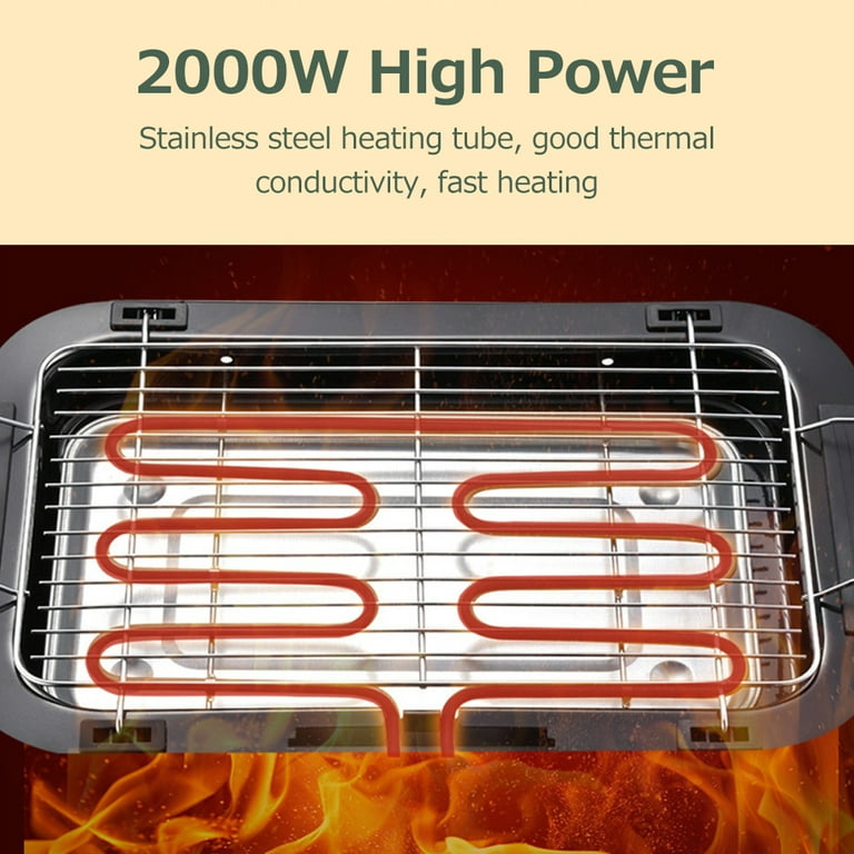 Electric Grill Household Stainless Steel Multiple Function 2000W High
