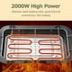 thumbnail image 4 of Parrilla eléctrica de acero inoxidable para el hogar, función múltiple, 2000 W, alta potencia, 50-350 ℃, bandeja para hornear eléctrica portátil para exteriores, parrilla para pinc Eccomum Parrilla eléctrica, 4 of 7