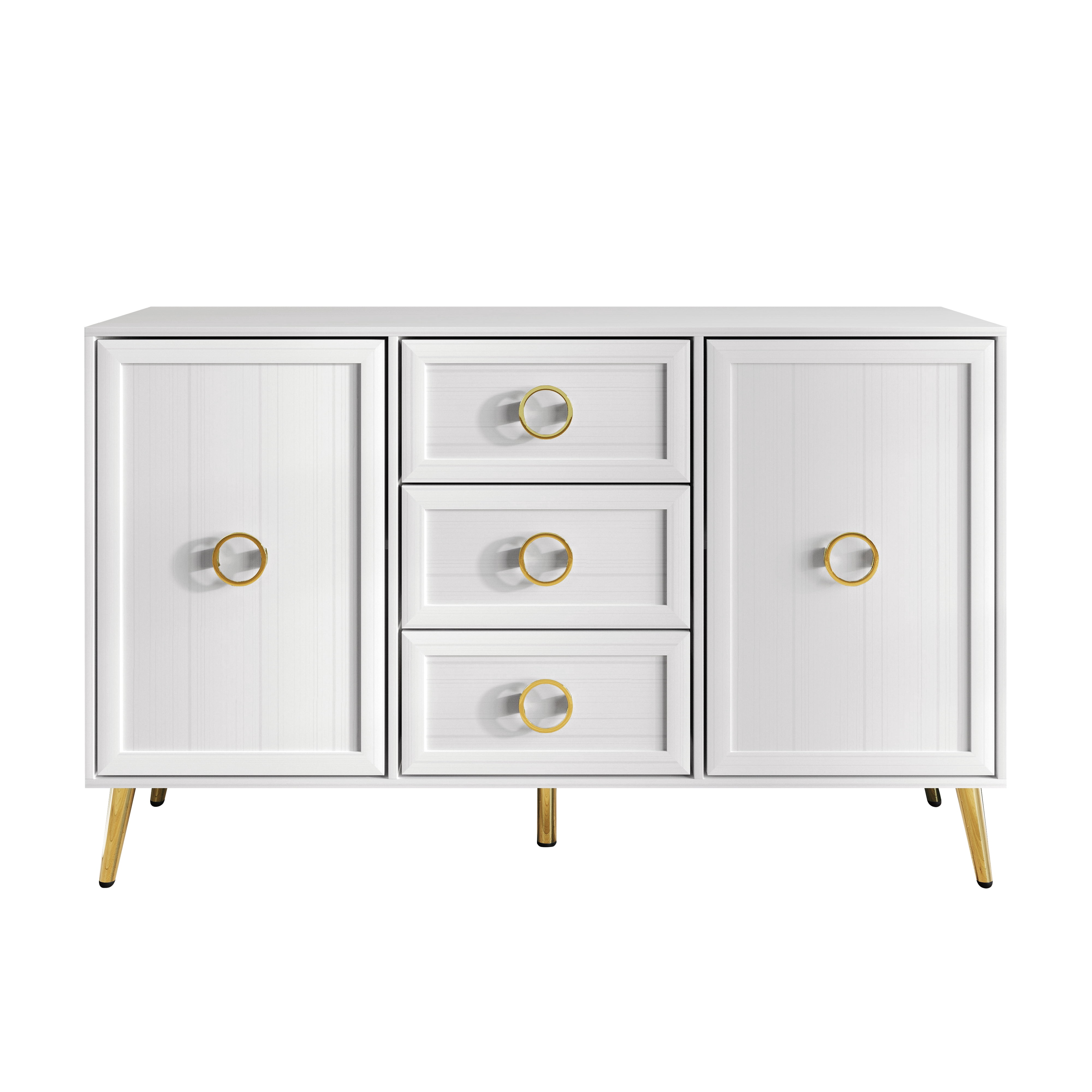 Castle Place Elegance Sideboard Buffet Cabinet, White