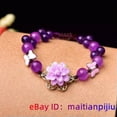 thumbnail image 6 of K-KED Jade Flower Bracelets Delicate Jewelry Bangles Natural Gemstones Chalcedony 925 Silver-1, 6 of 7