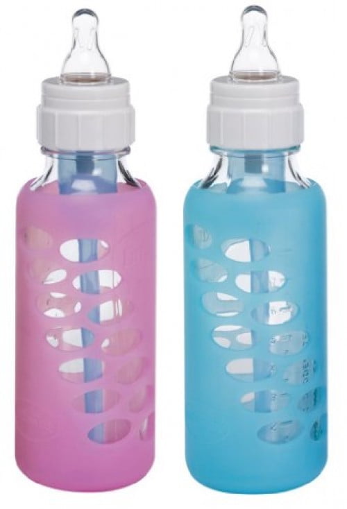 Dr. Brown's Original Standard Neck Glass Baby Bottle Sleeve, 8 Ounce