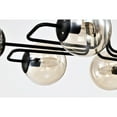 thumbnail image 5 of Nuka 37 in. 6-Light Indoor Matte Black Finish Semi-Flush Mount Ceiling Light with Light Kit, 5 of 5