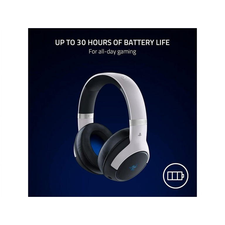 Razer Kaira Pro HyperSpeed Wireless Gaming Headset with Haptics for Playstation 5 / PS5, PS4, PC, Mobile: Titanium 50mm Drivers - Hybrid Mic - Low Razer Kaira Pro HyperSpeed Wireless Gaming Headset with Haptics for Playstation 5 / PS5, PS4, PC, Mobile: Titanium 50mm Drivers - Hybrid Mic - Low