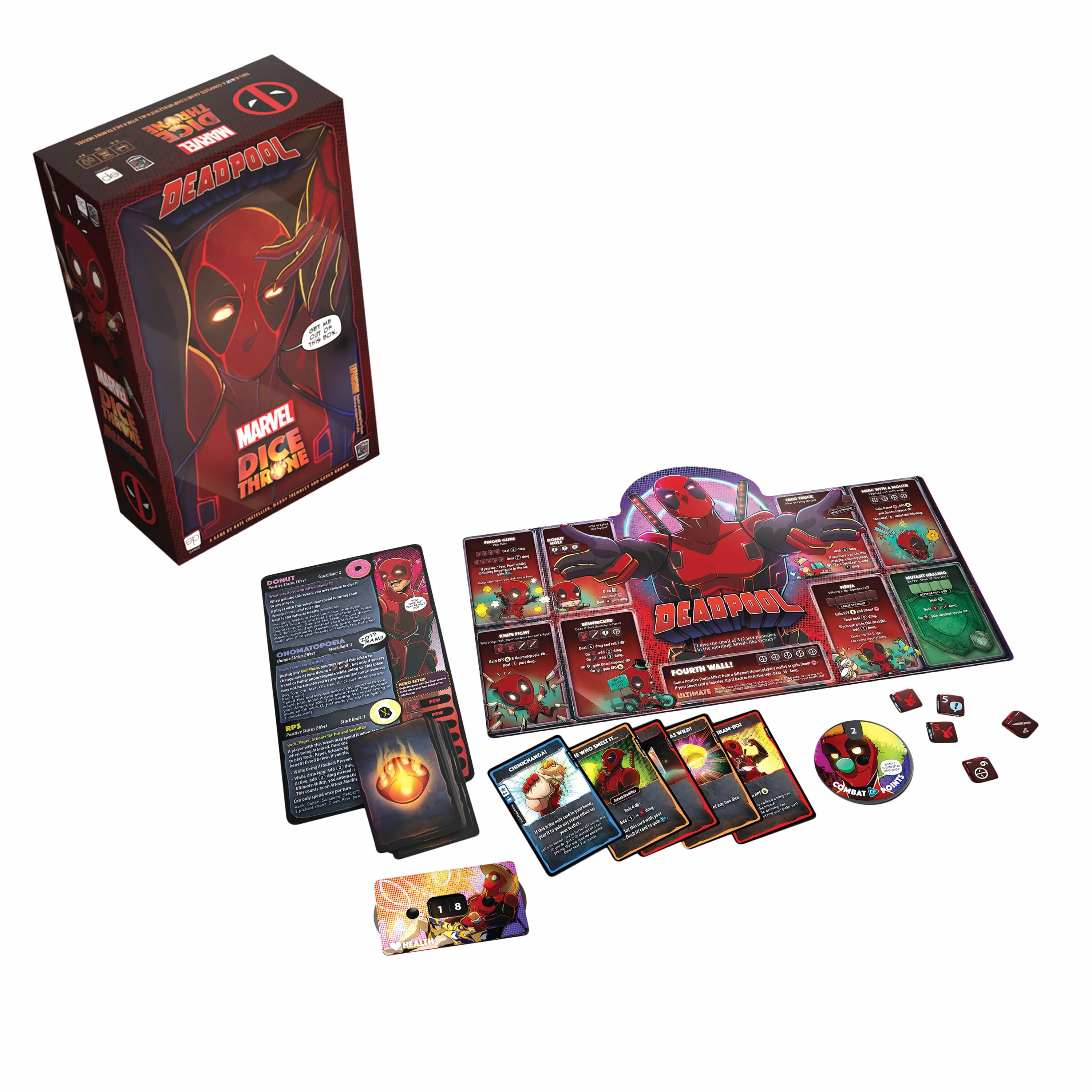 USAopoly Marvel Dice Throne: Deadpool "Deluxe" Expansion Board Game