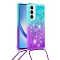 thumbnail image 2 of Funda para Samsung Galaxy A55 5G Brillantina Líquida Divertida Reluciente y con Cristales en Movimiento Cuerpo Cruzado con Cordón Ajustable, 2 of 5