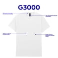 thumbnail image 2 of Gildan Adult Light Cotton Short Sleeve T-Shirt, Style G3000, 2-Pack, Sizes S-2XL, 2 of 6