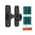 thumbnail image 3 of Cerradura De Puerta Corredera De Granero Malubero NEGRO, 3 of 5