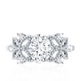 thumbnail image 4 of Nature Inspired Lab Diamond Engagement Ring - EF-VS Quality Certified - 1 Carat - with Jewelry Box, 14K White Gold, US 10.00, 4 of 8