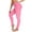 Pink, variant on Women's High Waisted Butt Lifting Textured Leggings Tummy Control Workout Pants