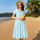 thumbnail image 4 of Balery Cute Bunny Vestidos sueltos de manga corta para mujer, vestidos de verano 2025, vestidos casuales de corte A con vuelo., 4 of 6