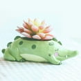 thumbnail image 6 of SweetCandy Wish you have a nice day Blue Whale Resin Succulent Planter Pots for Office House Balcony Landscape Creative Decorative Flower Pots 5.35x4.02x3.11in, 6 of 7