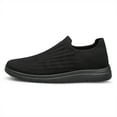 thumbnail image 2 of Unisex Sock Walking Shoes Wide Toe Box Slip-on Mens Running Shoe Womens Lightweight Casual Fashion Sneakers Black 6Women/4Men, 2 of 7
