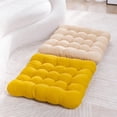 thumbnail image 4 of Xiao Hua square floor cushion, plush floor cushion, thick floor cushion, large seat, meditation cushion, solid cushion, suitable for yoga, living room, tatami, balcony, dark green, 1 piece, 4 of 4