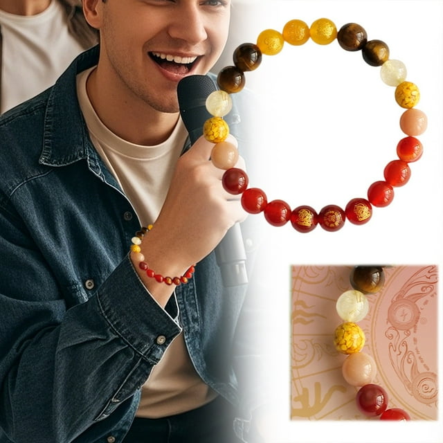 Natural Five Bracelet With Rutilated Quartz Tiger's Eye & Stones Energy Balancing Wealth Hand Chain For Men And Women Bangles Bracelets for Women Set Necklaces for Women Fashion Jewelry Pearl Earring