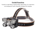 thumbnail image 4 of Greeniant Linterna Led montada en la cabeza de pesca, 3 uds., resistente al agua, recargable por USB, resistente al agua, de largo alcance, potente trabajo Estufas de camping Oro Greeniant OD032212-01B, 4 of 6