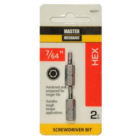 

Disston 160377 0.10 in. Master Mechanic HexKey with 1 in. Insert Bit - 2 Per Pack