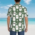 thumbnail image 6 of Xecao Alpaca Faces print Hawaiian shirt - a stylish short-sleeve button-down for men, perfect for casual beach and tropical outings., 6 of 9