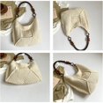 thumbnail image 5 of JKCCZLL Bohemia Summer Crochet Beach Bag Women Underarm Shoulder Bags Cute Crossbody Purse Travel Top-handle Tote Hobo Handbag,Yellow,outdoor, 5 of 7