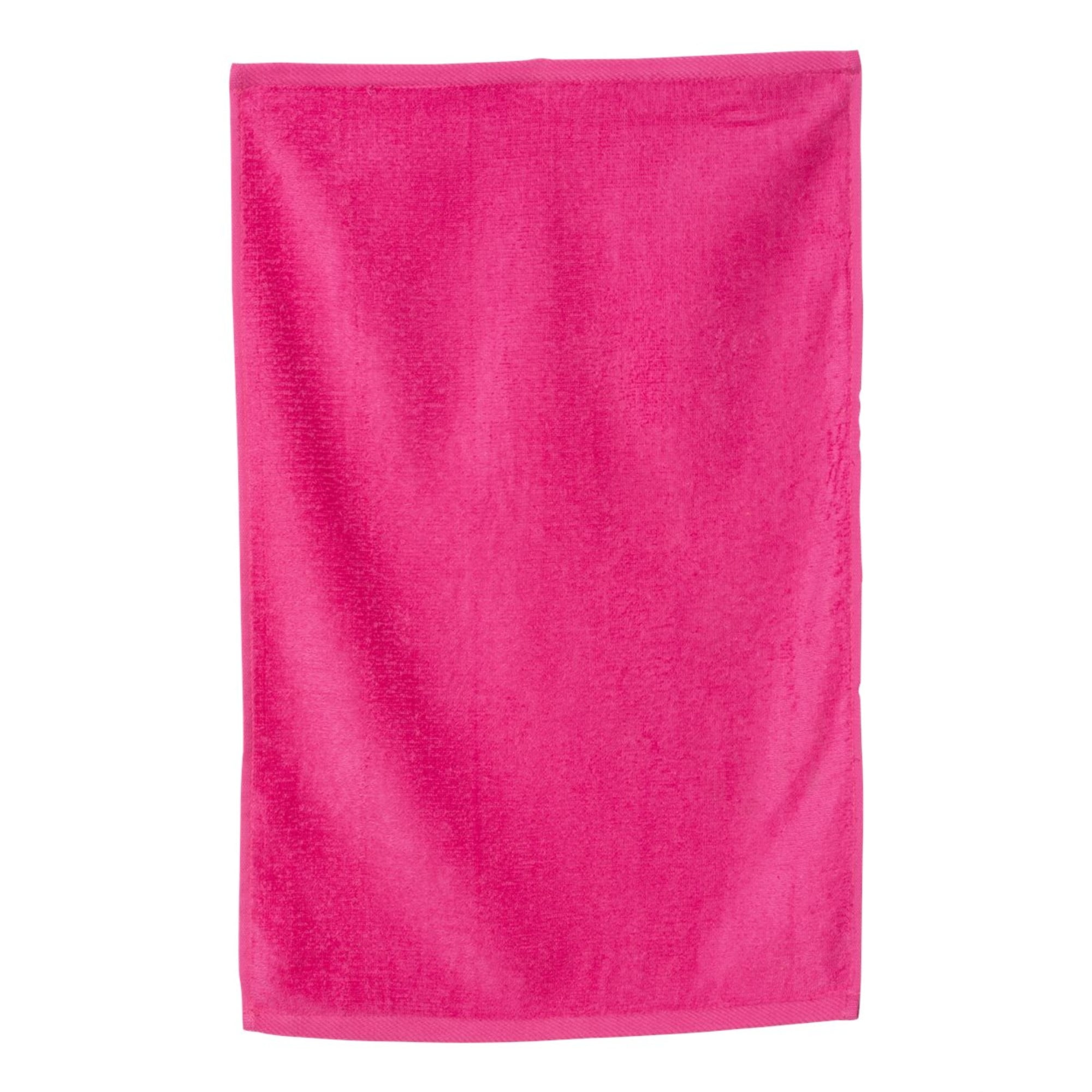 Deluxe Hemmed Hand Towel One Size / Hot Pink
