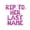 Pink, variant on Cursive Script Letter Balloons - RIP TO HER LAST NAME 16" Inch Alphabet Letters Foil Mylar Balloon Bachelorette Party Banner (Silver)