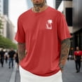 thumbnail image 2 of T-shirt à Manches Courtes Imprimé Graphique Décontracté pour Loisirs Quotidiens - T-Shirts Confortables pour Hommes avec Col Rond et Œuvre d'Art Moderne, 2 of 4