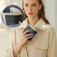 thumbnail image 2 of Clearance! The Wrap Wallet Fast Access Holder for Leather Wallet Organizer Handy Purse with Clasp Home Textile Storage,Grey, 2 of 7