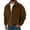 Coffee, variant on IUYRTFE Men's Corduroy Jacket Full Zip Turn Down Collar Long Sleeve Casual Outerwear