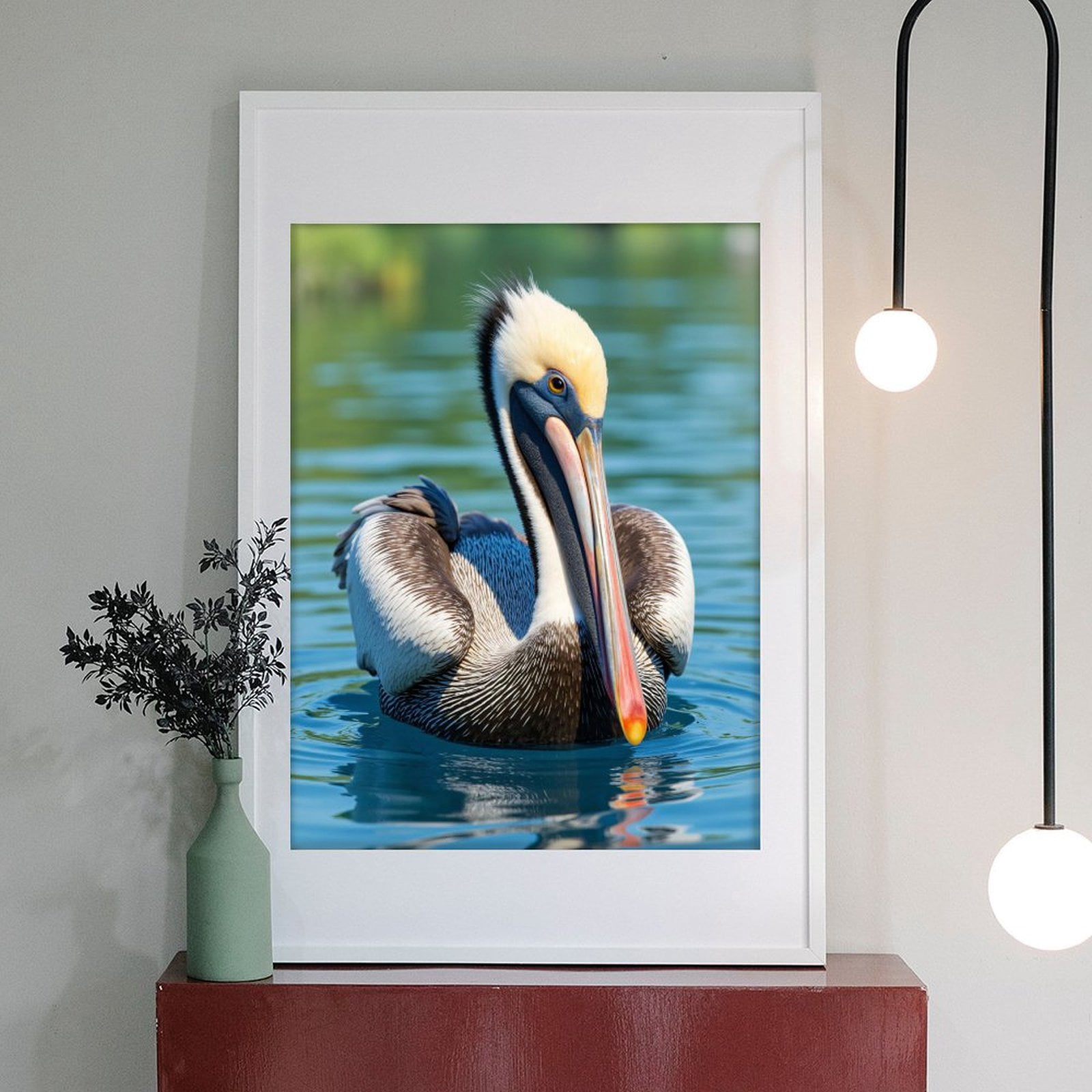 Diamond Art Kits for Adults - 5d Pelican Calm Water Nature Scene Diamond Painting for Adults, Diamond Art for Adults Beginners, Diamond Painting Kits for Adults for Home Wall Decor