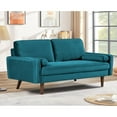 thumbnail image 2 of Uspridefurniture Monahan 58''W Velvet Tufted Loveseat, Greenish Blue, 2 of 5