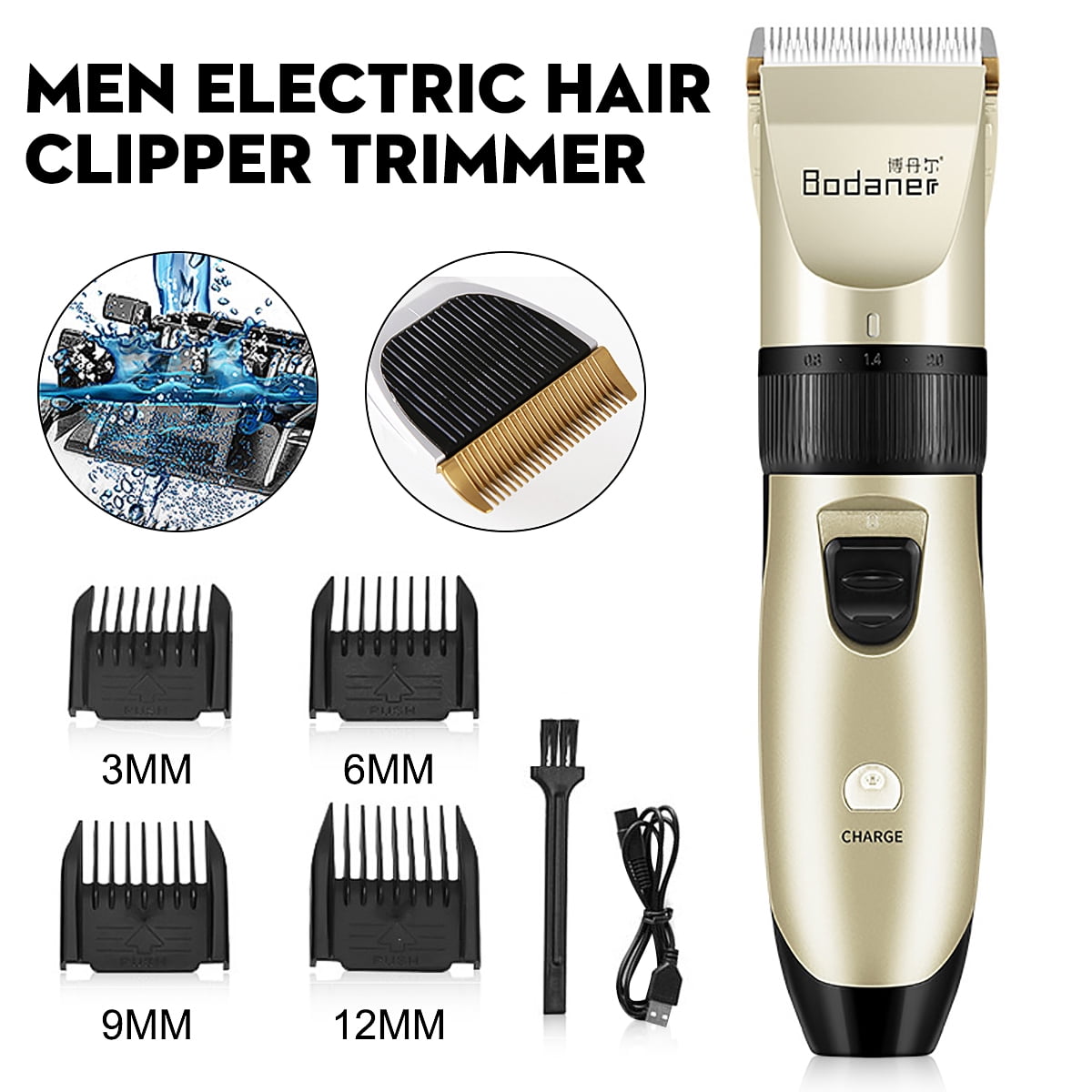 hair clippers with detachable blades