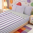 thumbnail image 3 of Erosebridal Mid-Century Line Pattern Zipper Full Size Comforter Sets with Fitted Sheet and 2 Pillowcases,Aesthetic Lines Zipper Bedding Set,Light Gray Reversible,4 Pieces, 3 of 7
