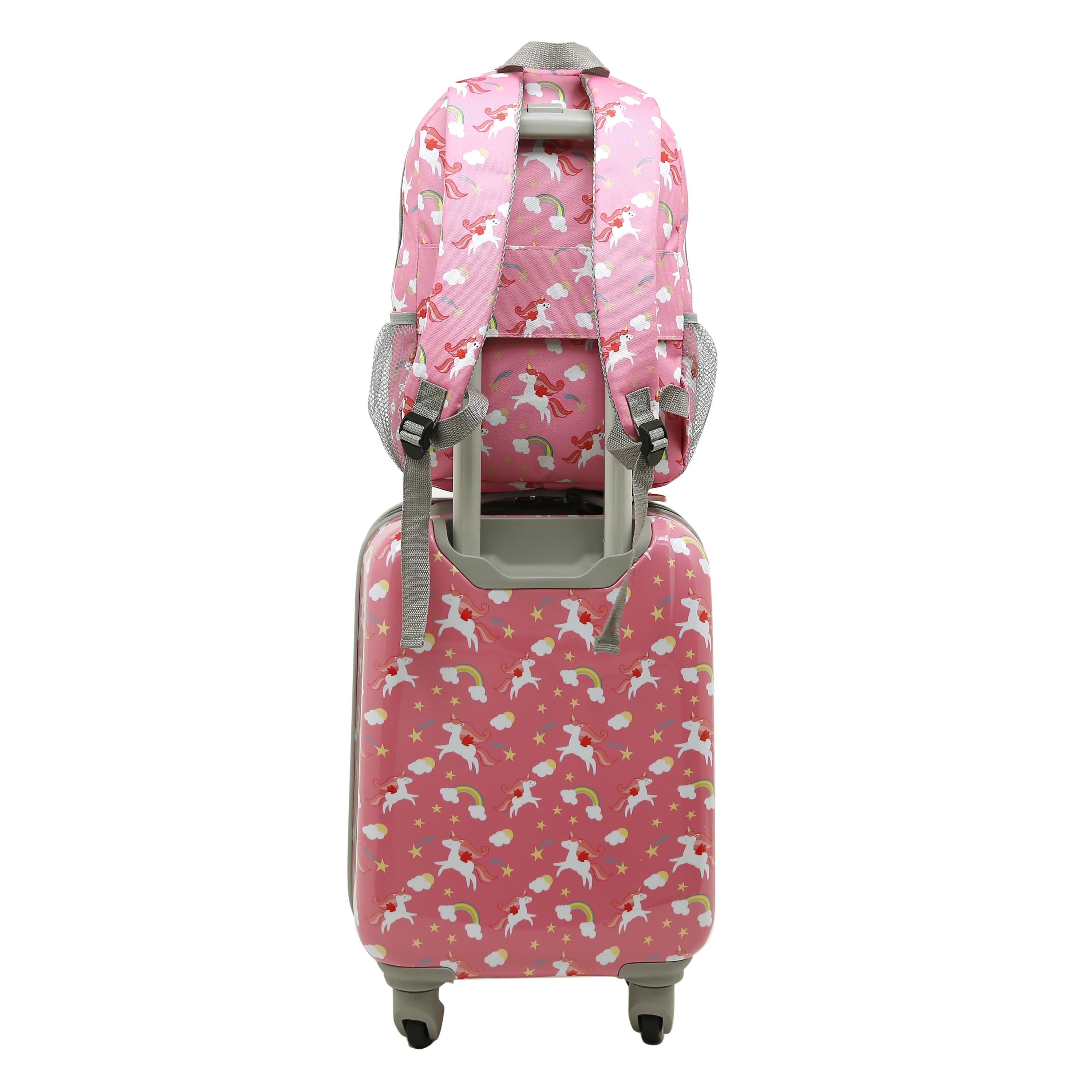 Travelers Club 5-Pc Kids Luggage Set With 360° 4-Wheel Spinner System, Unicorn
