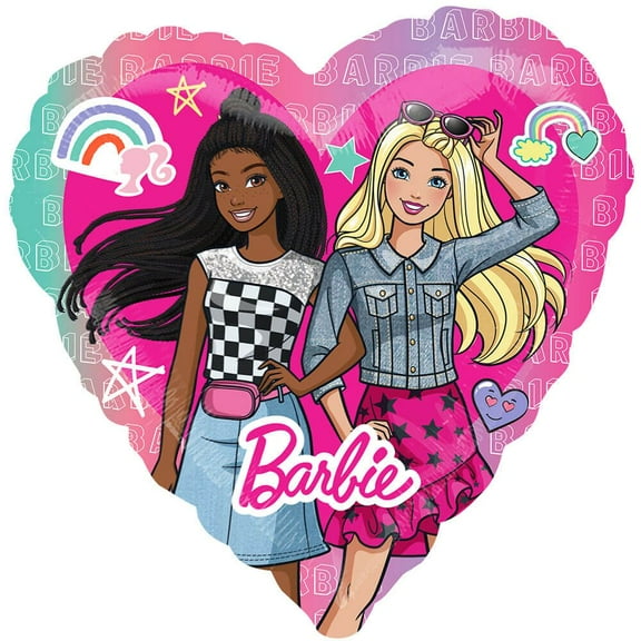 28 inch Barbie Dream Together Foil Mylar Balloon - Party Supplies Decorations