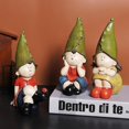 thumbnail image 2 of Elfos Pensando Niños Jardín Resina Adornos Artesanía Decoración-c, 2 of 5