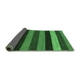 thumbnail image 2 of Ahgly Company Indoor Round Abstract Emerald Green Modern Area Rugs, 3' Round, 2 of 4