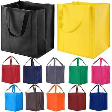 SUSWIM  Set of 12 Reusable Grocery Bags Heavy Duty Shopping Bags Large Grocery Totes