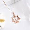thumbnail image 2 of Lawyer Necklace S925 Sterling Silver Justice Scale Pendant Necklace Gavel Necklace Judge RBG Juror Pendant Lawyer Gifts for Women, 2 of 6