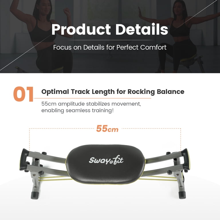 wonder core Sway fit エクササイズマシン Wonder Core Sway N Fit Hip Thrust & Ab Machine with Sway Motion